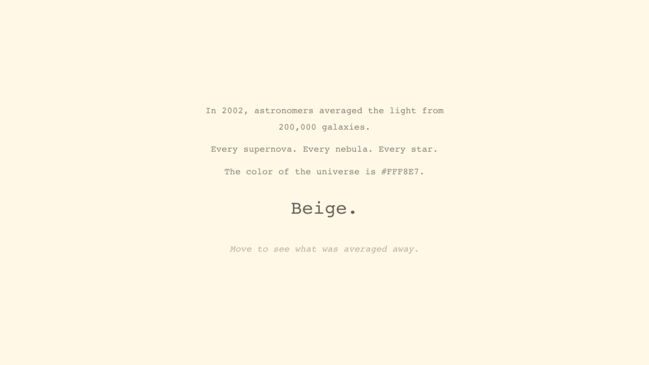 The Average of Everything
