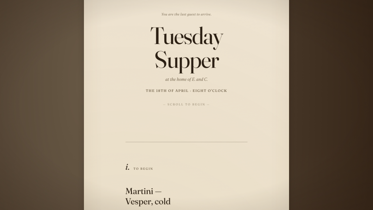 The Dinner